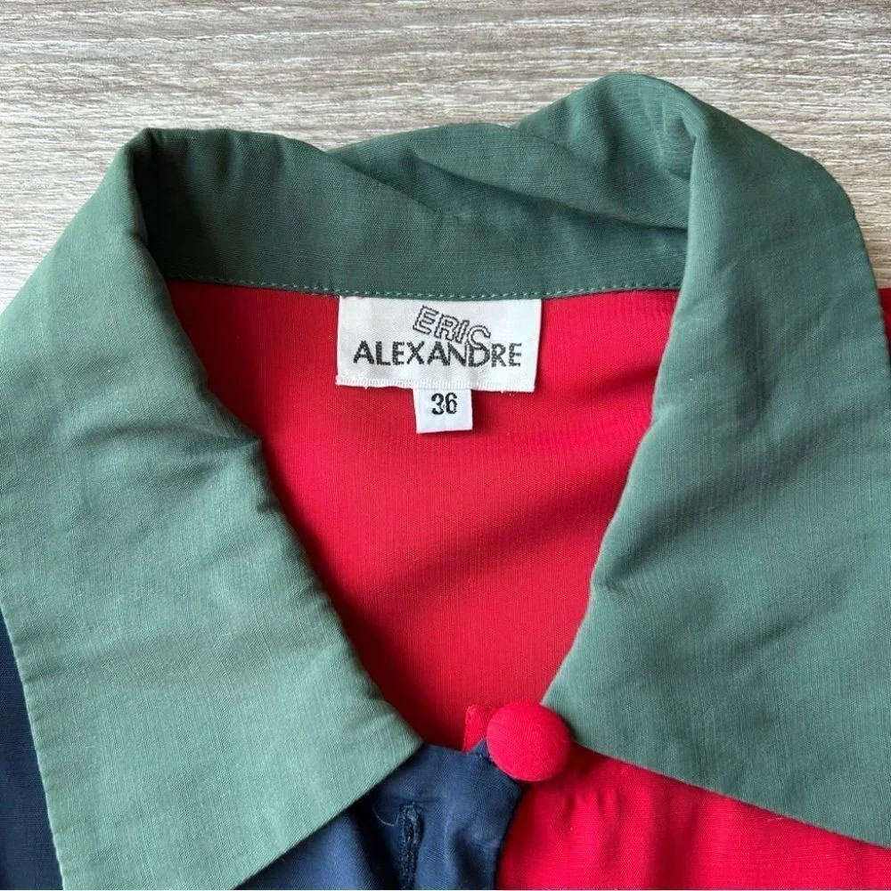 Vintage Eric Alexandre Colorblock Button Down Shirt - Picture 5 of 15